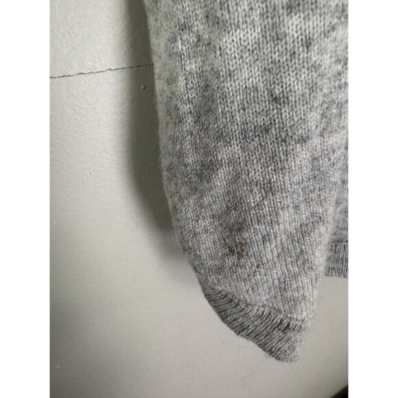 Max Studio Womens Small Gray Cashmere Cowl Neck Sweater Cozy Minimalist Classic - Picture 4 of 13